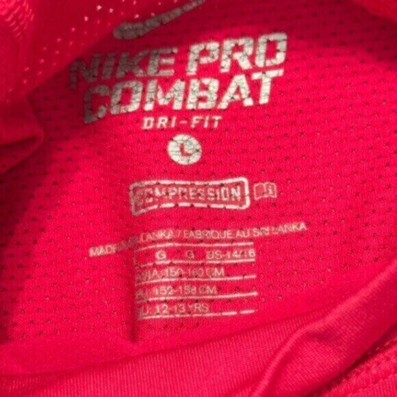 NEW Nike women's large (compression) DRI-FIT Pink mock w/thumb slots - Picture 2 of 5